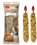 Real Deal Crunchy Nut Treat Sticks Twin Pack natural chew snacks for small pets in a 90g package with two sticks