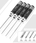 RC Hex Driver Set With 1.5mm 2.0mm 2.5mm And 3.0mm Allen Bits For 1 10 Scale RC Cars Drones And Helicopters Heavy Duty Steel Tips
