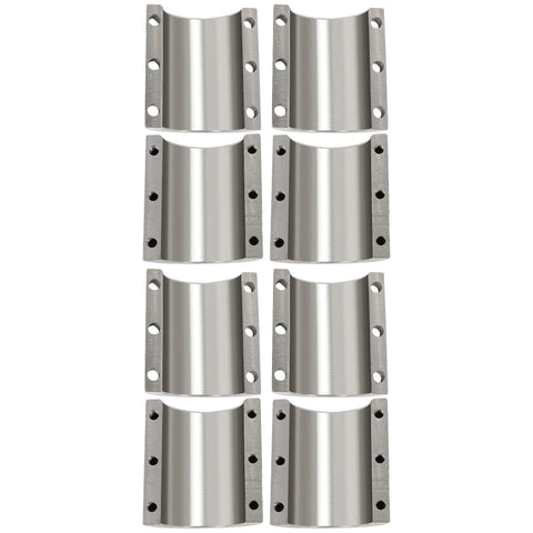 Heavy Duty 4 Pack Split Collar Tube Clamp For UTV Roll Cages Weldable Or Bolt On Mount Fits One And Three Quarter Inch OD Tubing Universal Fit
