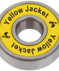 Yellow Jacket bearing from Premium Inline Skate Bearings 608 ABEC 9 Pack Of 16 For Slick Fast Spins On Roller And Inline Skates High Precision Stainless Steel Cages Low Friction Lubricated Build Dialed In Performance For Pros And Weekend Warriors.