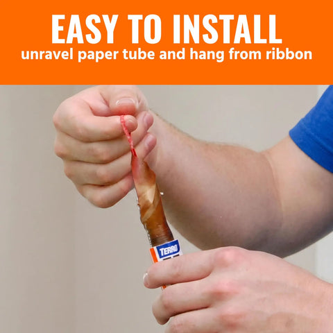 No Sweat Fly Trap Sticky Fly Paper Strips For Pesky House Flies Odorless Mess Free Hanging Pest Control Solution Eight Pack installation process.