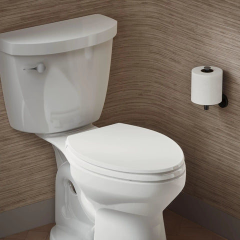 ReadyLatch Quiet Close Elongated Toilet Seat With Grip Tight Hardware Easy Above Bowl Install Soft Close Locking Hinge Detachable