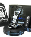 Infinity Slackline Kit With 100 Foot Longline, Ergo Ratchet, tree protectors, cloth carry bag, setup for family, kids, adults