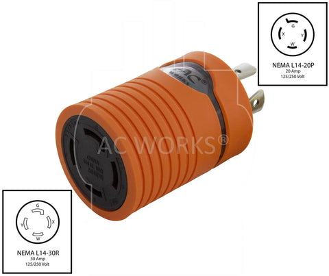 6-50 Welder Adapter Kit For Generators And Welders L14-30P To 6-50R L14-20P To 6-50R And 14-50P To 6-50R Conversion 30/50 Amp plug