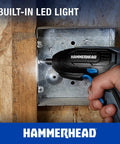 Lightweight 4V Cordless Screwdriver With 9 Bit Set Micro USB Charging being used for DIY hardware installation.