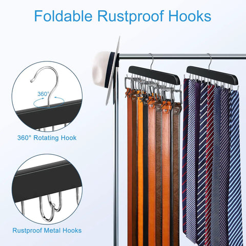 Space Saving Belt Hanger For Closet Max Holds Forty Two Straps Ultimate Wardrobe Organizer Rack To Keep Your Threads Tangle Free Straight Up Game Changer For Tight Quarters And Organized Spaces