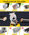 Heavy Duty 18 Inch Cable Cutter With Long Handle Hardened Carbon Steel Head cutting aluminum, copper, and telecom cables