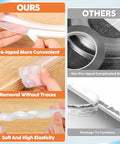 Legit Silicone Baby Proofing Edge Guards And Corner Protectors Heavy Duty Wall Bumpers showing easy-to-use pre-taped silicone edge guard.