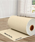 Premium Beige Thermal Peel And Stick Wall Panels 9mm Thick XPE Foam Insulation rolled out on wooden floor.