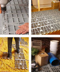 Attic Floor Tiles Add Quick Storage Space With ABS Construction showing easy installation and storage in an attic space.