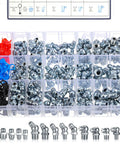 245 Piece Grease Fittings Assortment With SAE And Metric Zerk Fittings One Quarter Inch One Eighth Inch M6 M8 M10 Straight 45 Degree And 90 Degree With Caps For Automotive And Industrial Use Pro Grade Kit in transparent case
