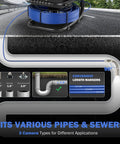 Drain And Sewer Inspection Camera With 100 Ft Cable 4 Point 3 Inch LCD Display IP68 Waterproof Borescope with length markers