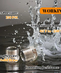 Two Pack Three Quarters Inch Male Npt To One Half Inch Female Npt Stainless Steel Hex Bushing Reducer Adapter 304 Stainless Steel Pipe Fitting Beefy Build Corrosion Resistant High Temp Perfect For Plumbing DIY, 150 PSI