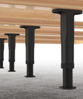 No Sweat Adjustable Bed Frame Support Legs With Swivel Base For Leveling Uneven Floors 8.3 To 14.5 Inch Height under bed.