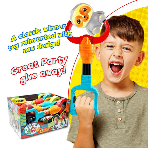 Grab It 12 Inch Claw Grabber Toy For Kids With Robotic Claw Design That Boosts Hand Eye Coordination And Makes A Hands On Interactive Pick Up Tool For Playtime Learning Toy And Party Favor