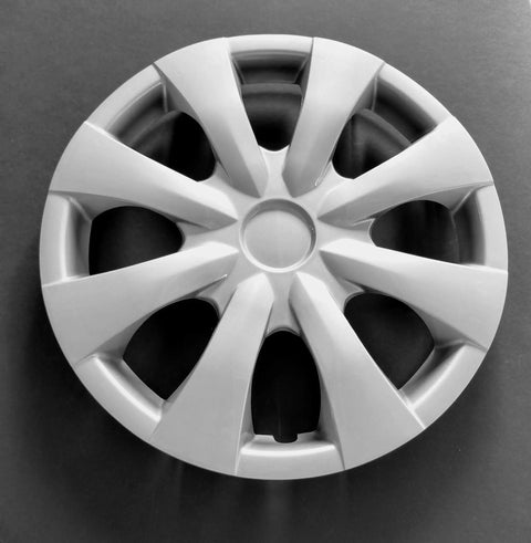 15 Inch 8 Spoke Silver Plastic Wheel Covers Set For 2009 2013 Corolla With Steel Wheels Four Piece Not Universal Fit