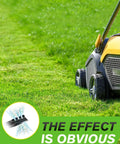 Lawn mower equipped with 42 Inch Deck Mower Blade Mulching Blades With 6 Point Star Fit Troy Bilt And Cub Cadet Riding Mowers