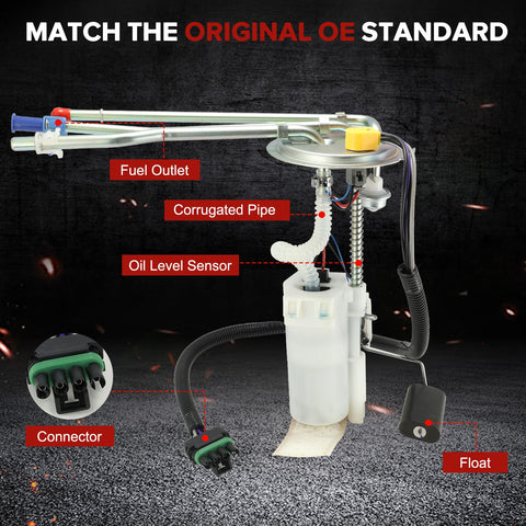 Electric Fuel Pump Module Assembly Sending Unit for Cadillac Fleetwood 1994 1995 1996 5.7L V8 Drop In Replacement