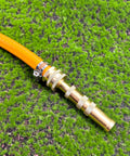 Two Pack Garden Hose Repair Kit For 5/8 Inch Hoses With Heavy Duty Brass Male Quick Connect Fittings And Stainless Steel Clamps