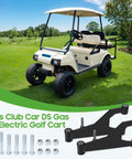 Delta A Plate Front Suspension A Arm Kit For Club Car DS 1993 Up Gas And Electric, shown with cart and hardware