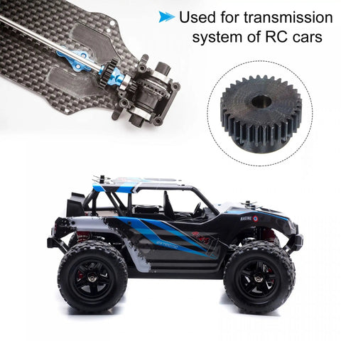 Mod 1 Pinion Gear 32 Teeth 6mm Bore Hardened Steel for RC Cars Trucks and Buggy Gear Drive universal fit high strength