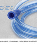9mm connector on 6.5 Foot Extended Suction Connection Tube Replacement Hose For Medical Devices With 15mm OD PVC Tubing