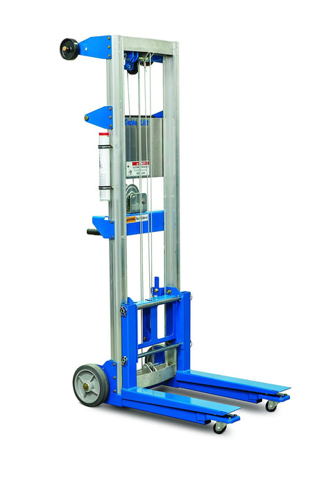 Beefy Aluminum Manual Lift With Telescoping Frame 400 Lb Capacity 10 Ft Lift Height Multi Use Hand Truck Forklift Dolly Heavy Duty Lifting Tool