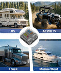 Six Way Fuse Block Panel For 12V And 24V DC Systems With LED Indicator for RV, ATV/UTV, Truck, Marine applications