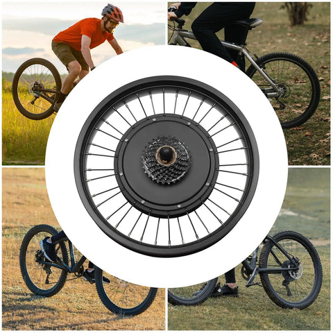 Boost Your Ride With A 1000W 20 Inch Rear Wheel Electric Bike Conversion Kit Equipped With PAS And LCD Display, Complete Kit