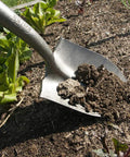 Steel Floral Shovel With Tempered Blade For Tight Space Digging Cushioned Grip Handle Durable Hardwood Shaft Power Collar For Strength
