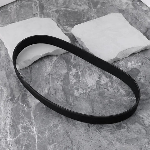 260J10 Rubber Drive Belt for Lawn Mower, 1 inch wide, 26 inch circumference, 10 rib synchronous closed loop belt on marble surface