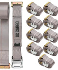 2 Inch By 16 Foot Heavy Duty Cam Buckle Tie Down Straps With E Track Fittings Pack Of 10 1000 Lbs Safe Working Load 3000 Lbs Break Strength Go To Haul Gear For Box Trucks Vans Trailers And Motorcycle Hauls displayed