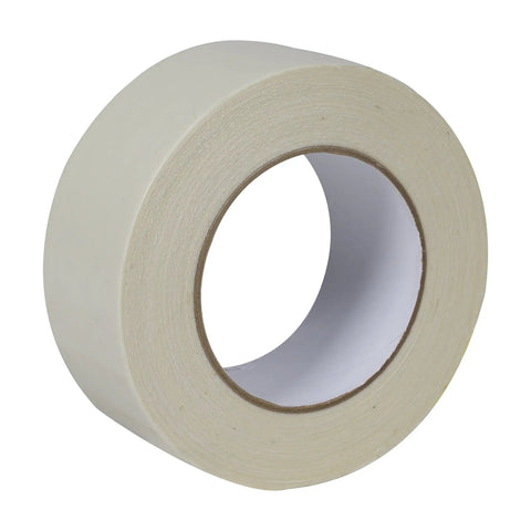 Heavy Traffic Cloth Carpet Tape For Permanent Installations With Double Sided Adhesive Durable White 1.88 Inch By 75 Foot Roll