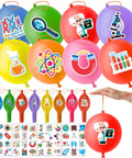Science Party Favors Kit With 24 18 Inch Punch Balloons And 48 Pre Cut Temporary Tattoos Beakers Test Tubes Atoms Lab Themed Decor