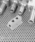 Solid Pro Grade Multi Port T Type Pneumatic Air Manifold Block With 2 Way 4 Hole Compact Design For Industrial Gas Distribution