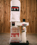 Portable Dust Collector With 5 Micron Bag Filter, 1 HP, 115/230V 1Ph, 4 Inch Port, Single Stage, Easy Move With Four Casters