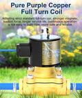 Beefy Three Quarter Inch Brass Electric Solenoid Valve 24V DC Normally Closed For Water, Air, And Diesel Irrigation Garden