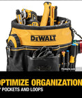 Pro Grade Tool Organizer With 37 Pockets And TOUGHCASE Pocket, Built From Durable 1680 Denier Fabric on 5-gallon bucket.
