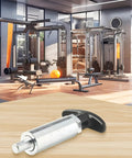 Badass Heavy Duty Steel Spring Loaded Pull Pin With Round Nut Handle Industrial Pop Pin Shank for tire carriers on gym table.