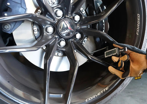 Brake Rotor Gauge With Large Digital Display Caliper For Quick In Wheel Measurements 0 To 3.2 Inch Range 0.0005 Inch Resolution