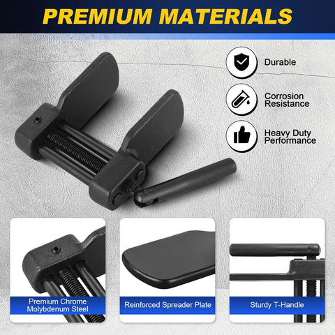 Heavy Duty Upgrade Disc Brake Pad Spreader Tool For Calipers, Universal Piston Separation And Brake Caliper Compression, Thickened Chrome Moly Steel Construction