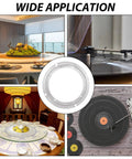 2-pack 8-inch aluminum Lazy Susan turntable bearings for dining tables