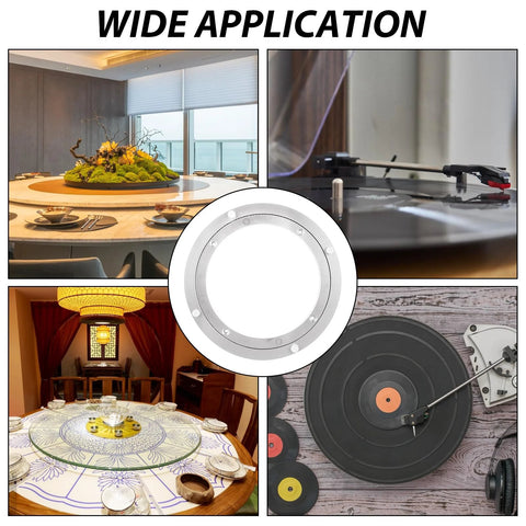 2-pack 8-inch aluminum Lazy Susan turntable bearings for dining tables