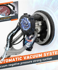 Drywall Sander With 900W Power, 24 Sanding Discs, 6 Speed Settings showing automatic vacuum system for efficient dust removal.