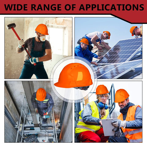 Bulk 20 Pack ABS Hard Hats With Four Point Suspension Heavy Duty Safety Helmets For Trade Crews And Construction Sites Job Site Ready Gear Built Tight For The Daily Grind