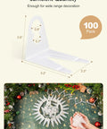 100 Pack Shingle Tab Light Clips For C7 And C9 Christmas Lights with Leaf Guard displayed on festive background