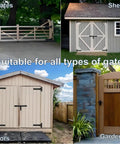 13 Inch Beefy Heavy Duty Gate Hinges With 900 Lb Capacity shown on various gates and doors