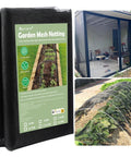 Extra Thick Garden Mesh Netting 6.6 X 33 Ft Mosquito And Bird Barrier For Veggies Fruits Flowers And Patios With Nano Composite Weave And 30 Percent Shade In Black.
