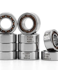 Open Deep Groove Ball Bearing One Quarter Inch Bore Nylon Cage High Speed Bearings For Fidget Spinners And Router Tools Pack Of Ten Ideal For Fidget Toy Modding Precision Spin Durable Nylon Cage For Smooth Long Lasting Performance. R188 bearings stacked and angled