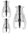 Beefy Heavy Duty Gear Puller Set With 3 Jaw Pullers For Flywheels Pulleys And Gears Includes 3 Inch 4 Inch And 6 Inch Options
